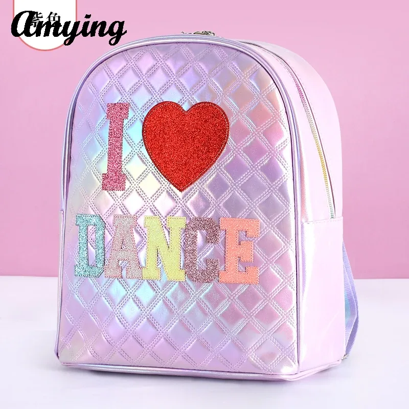 fille bookbag enfants sac à dos enfant laser ballet latin yoga gymnase sport stockage sacs à dos étanche fwash gratuit et résistant à la saleté