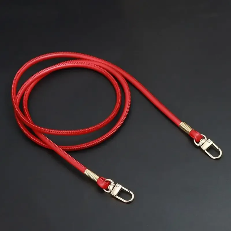 sangle de sac ronde en cuir pu, tendance, remplaçable, pour sac à bandoulière ou sac croisé, avec cordon pour étui de téléphone
