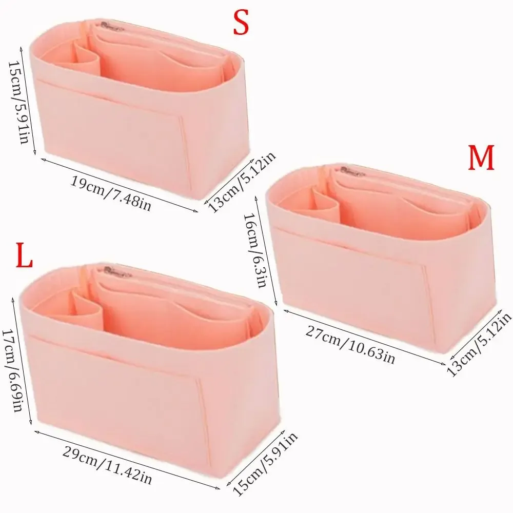 doublure en feutre anti-poussière pour sac longchamp, insert en feutre, organisateur de sac à main, pochette, sac fourre-tout, organisateur interne avec poches