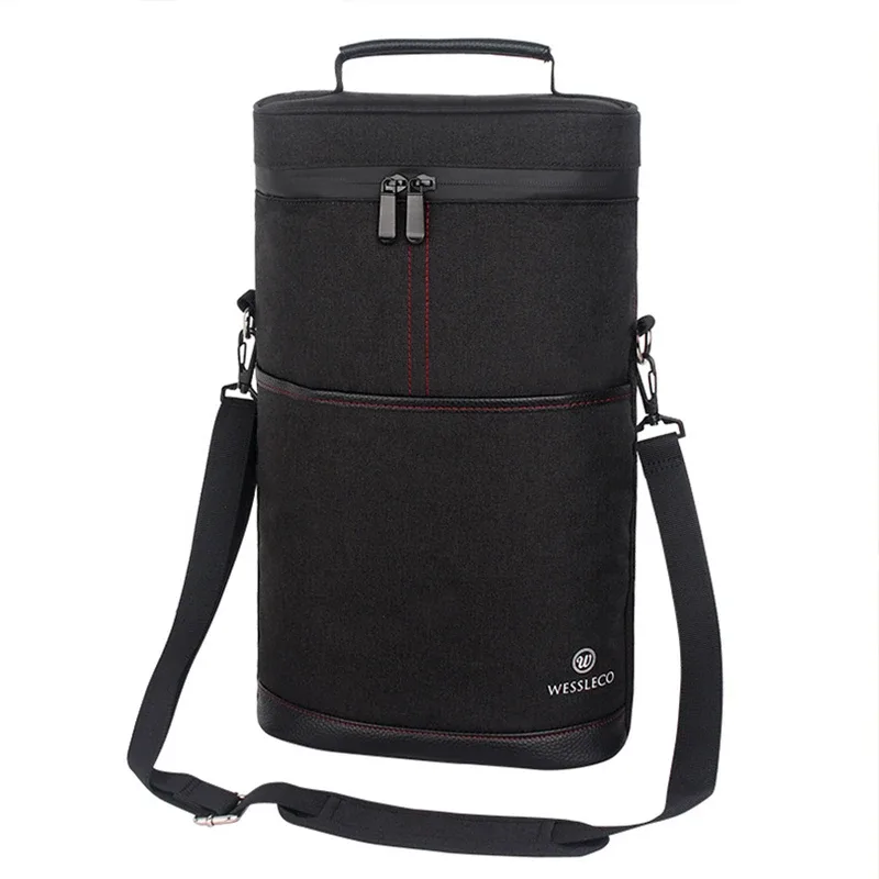 brilljoy champagne vin sac thermique sac de glace voyage refroidisseur pique-nique organisateur sac de réfrigérateur portable rond seau sacs à vin nouveau