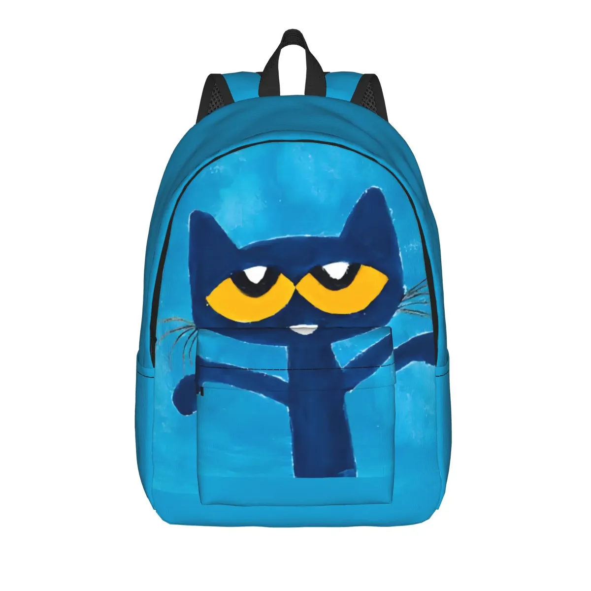 sac à dos cartoon pete the cat pour hommes et femmes, sac à bandoulière tendance pour étudiants, sac à bandoulière pour le travail, sac à bandoulière pour le collège, durable