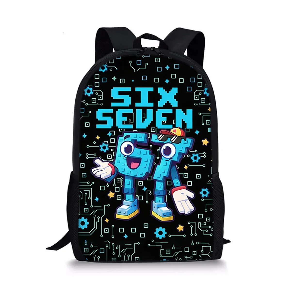 sacs à dos classiques populaires et amusants 67 six sept pour écoliers, sacs d'école imprimés en 3d, sacs à dos oxford imperméables pour garçons/filles, sacs à dos pour ordinateur portable