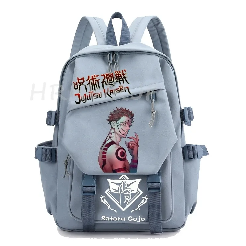 sac à dos anime jujutsu kaisen gojo satoru, grande capacité, pour ordinateur portable, école, voyage, pour femmes et hommes, mochilas décontractées