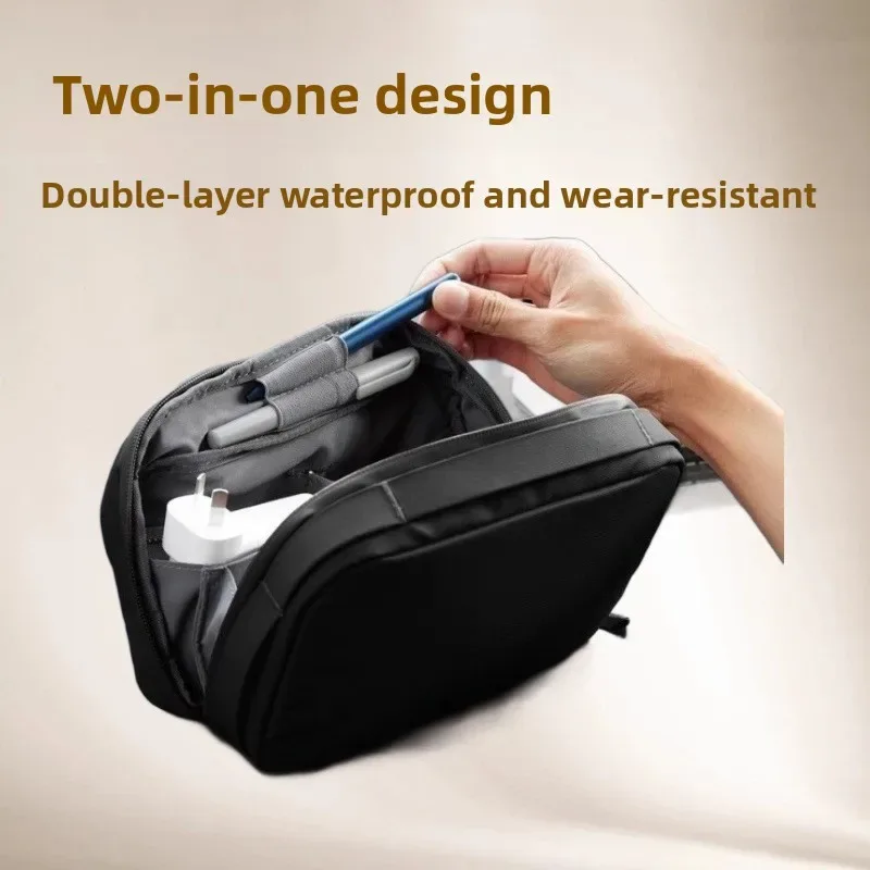 Sac de rangement numérique étanche et durable, sac de rangement multifonction portable deux-en-un pour les voyages et l'organisation de la chambre
