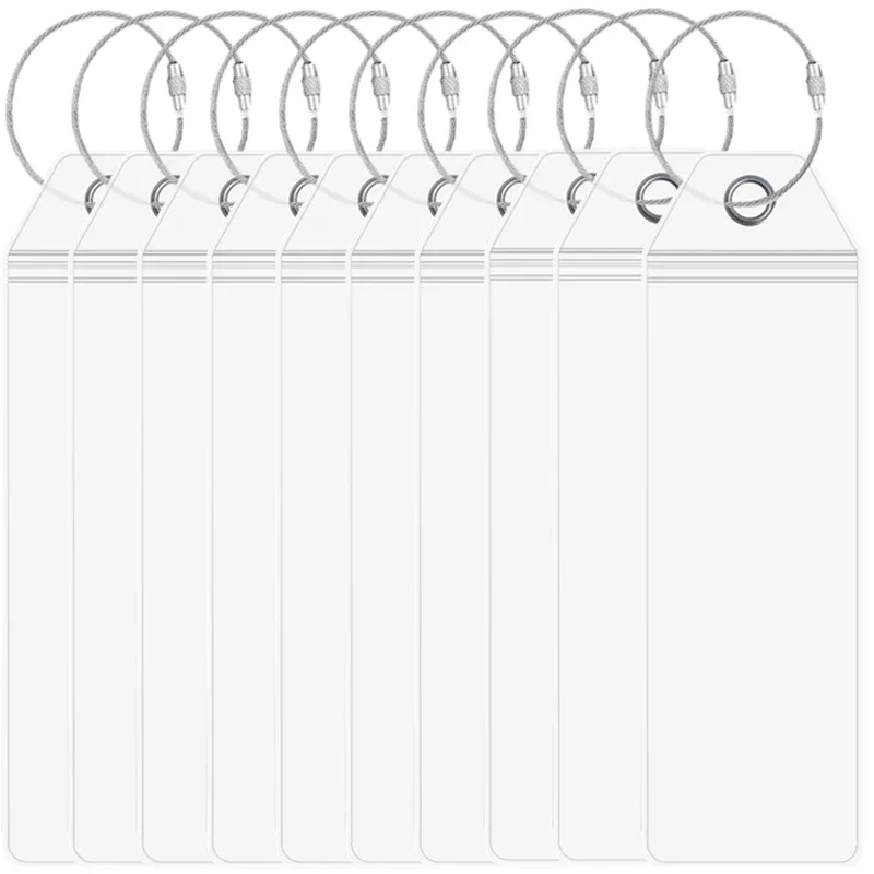 nouveau porte-étiquette de bagage de croisière, fermeture éclair étanche, pvc transparent, accessoires en plastique, acier inoxydable pour les croisières royal caribbean