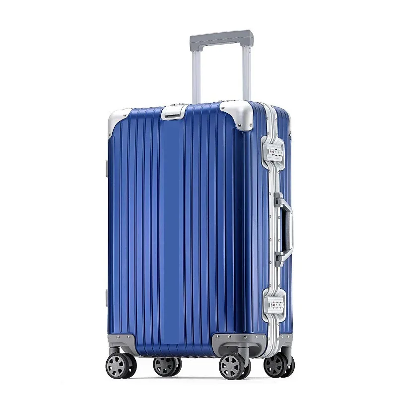valise de voyage épaisse tout en aluminium de grande capacité de 32 pouces, cabine de voyage, valise en métal de 20 à 32 pouces, serrure douanière tsa