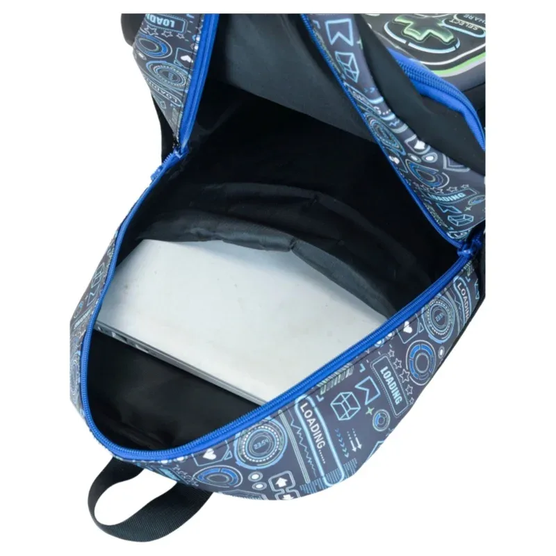 sac à dos imperméable grande capacité, ensemble de trois pièces, contrôleur de jeu pour étudiants, sac portable multi-poches léger en tissu oxford