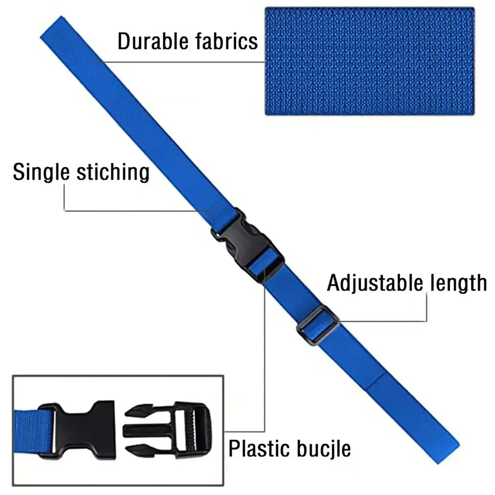 sangles d'emballage de bagages en nylon, ceinture de protection réglable, ceintures de valise, sangles fixes, ceintures de bagages