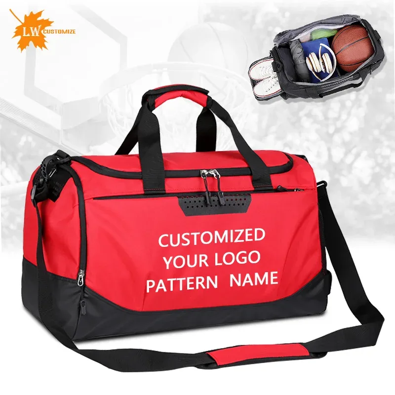 Sac de sport personnalisé avec logo, sac de sport personnalisé, sac de voyage étanche, sac lancé par le week-end, cadeau pour un ami, imprimer des photos