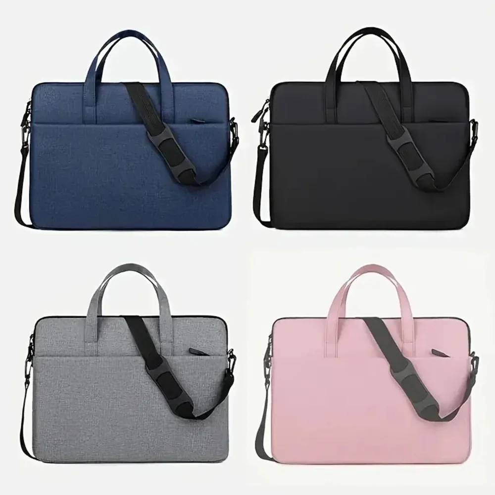 1 sacoche pour ordinateur portable, couleur unie, minimaliste et portable ; pochette portable pour ordinateur 