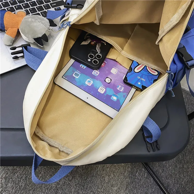 mode grand sac à dos amoureux d'hiver voyage sac à dos femmes ordinateur portable mochila pour adolescent bookbag nouveau collège sac d'école hommes sac à dos