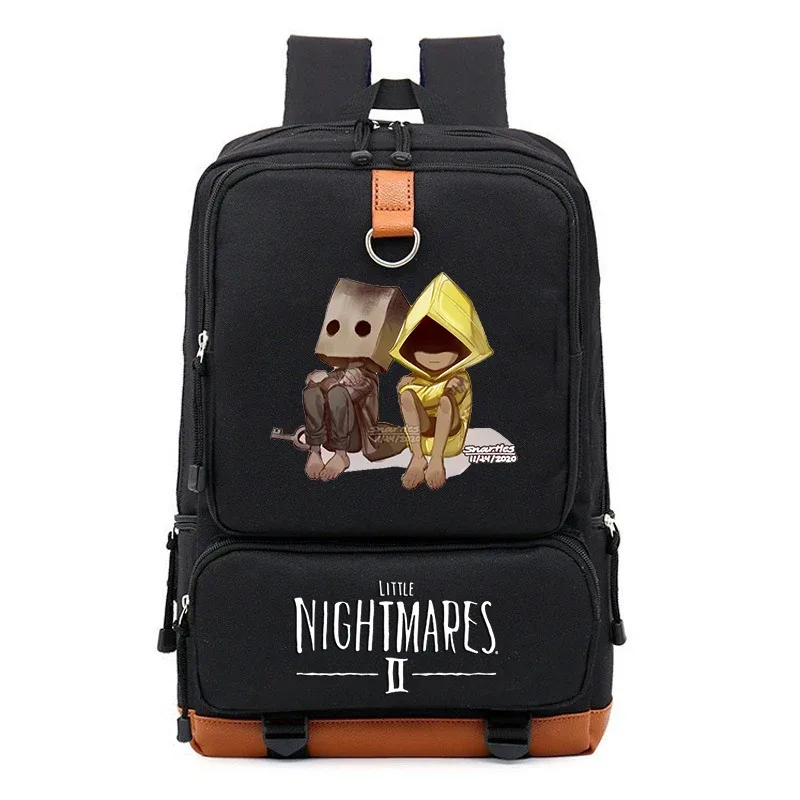 Jeu petits cauchemars 2 sacs à dos pour garçon fille sacs d'école sac à dos adolescents enfants voyage quotidien sac à dos Mochila