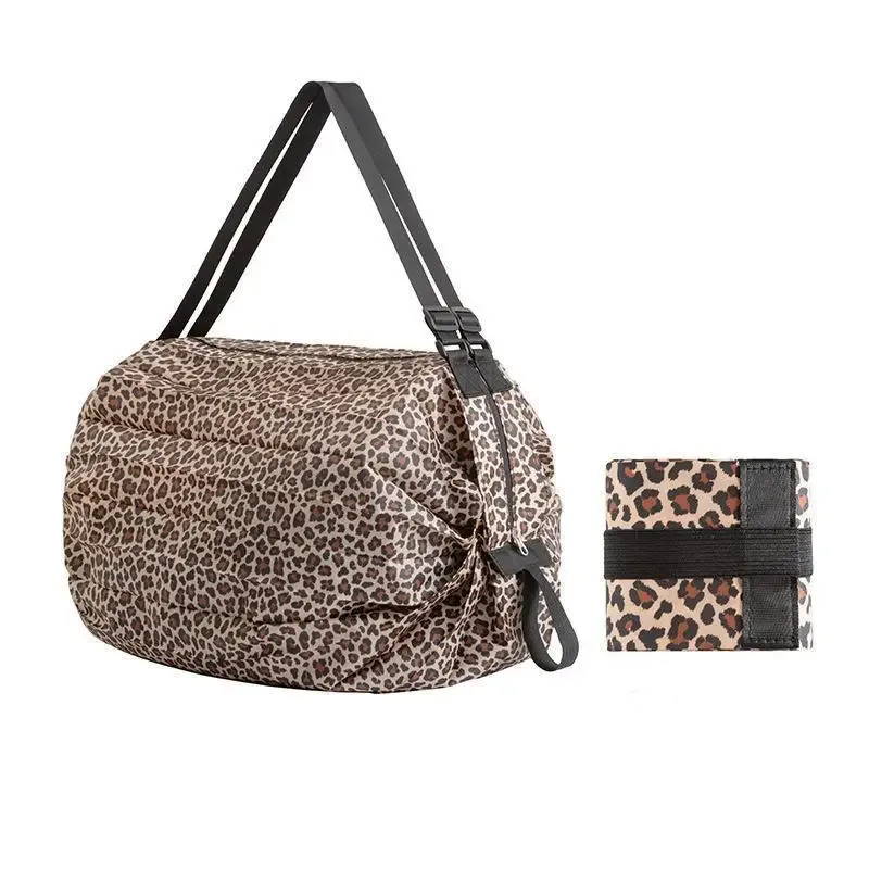 sac de rangement pliable avec poignée, sacs à main de camouflage de voyage portables, sac de shopping de grande capacité