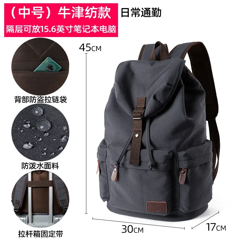 sac à dos vintage pour homme moyyi, grande capacité, pour ordinateur portable 15,6 pouces, sac décontracté pour les trajets quotidiens, voyage, sac d'école durable de qualité supérieure, unisexe