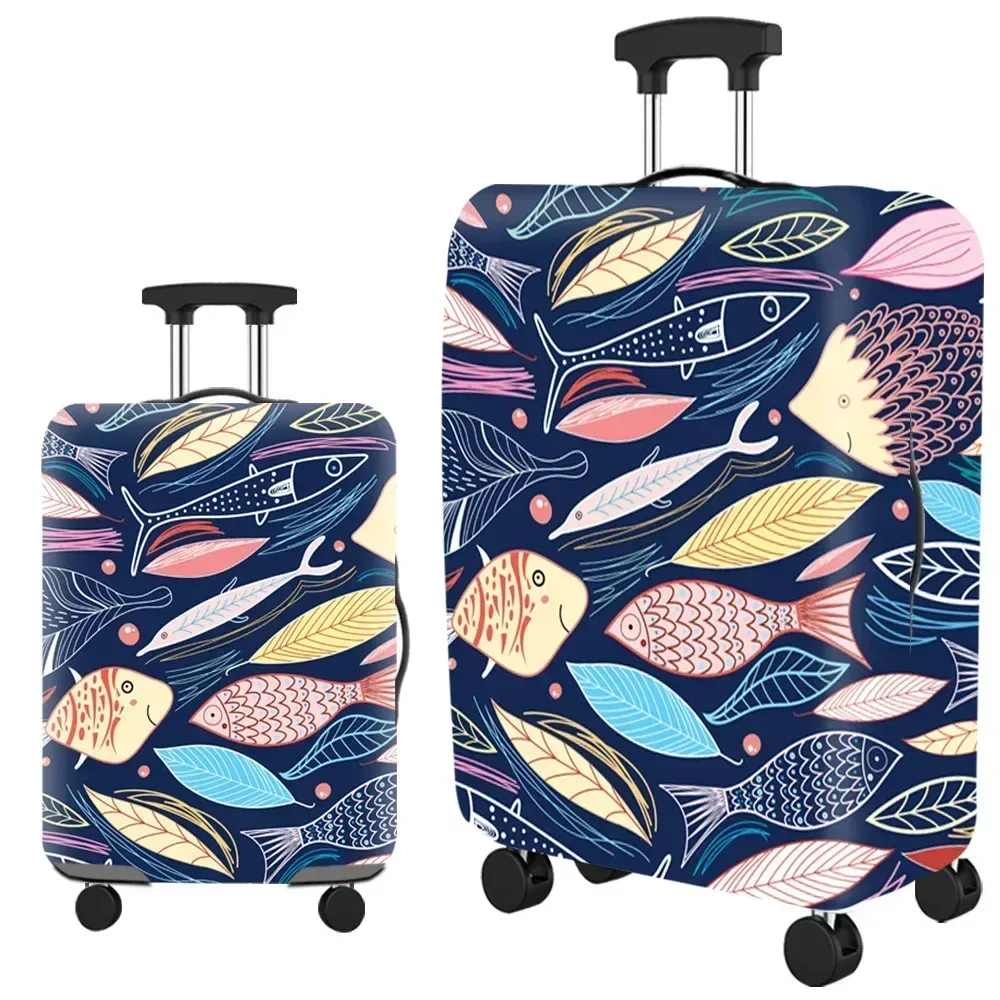 optics elastic world juste de protection pour bagages, fermeture éclair trempée, housses de valise pour sac de 18 à 32 pouces, housse de chariot, accessoires de voyage