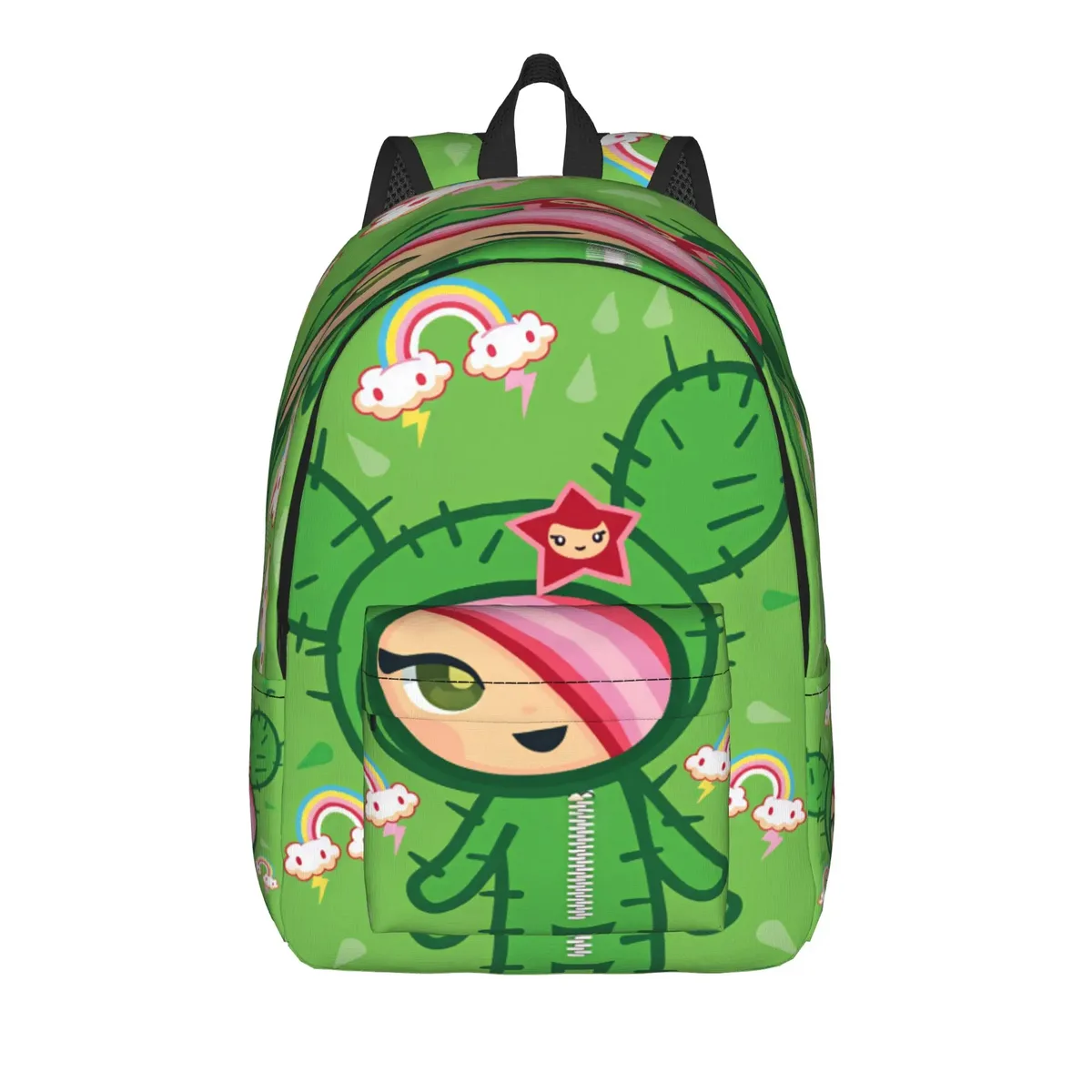 sac à dos tokidokii pour fille, sacs à dos de sport en polyester, sacs à dos souples et amusants pour le lycée