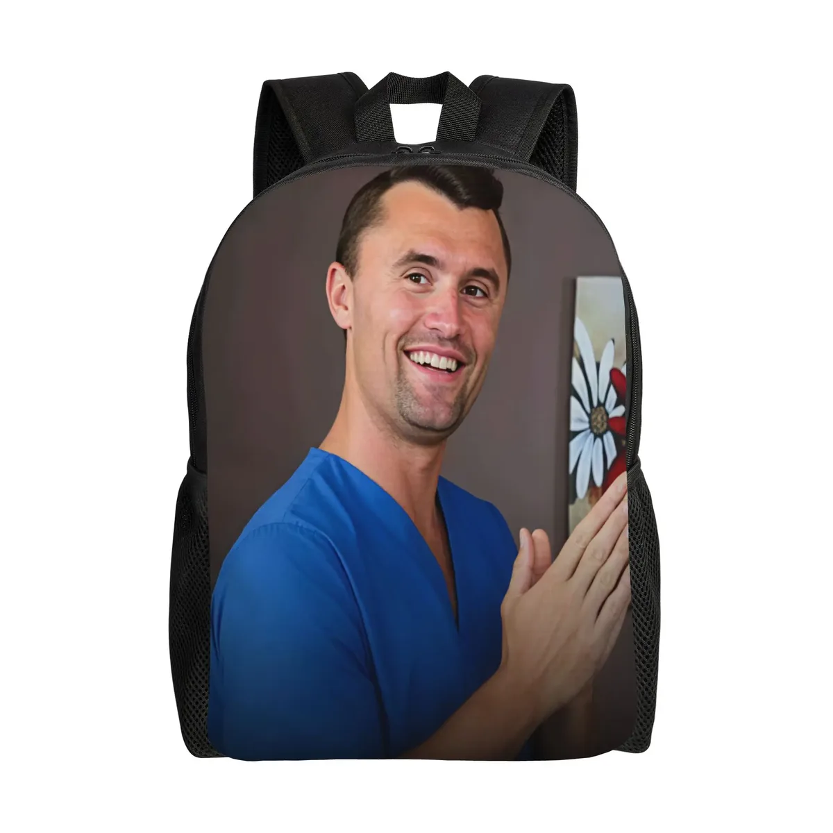 sac à dos amusant charlie kirk, sacs à dos de voyage, sacs d'école pour adolescents, design kawaii, sac à dos durable