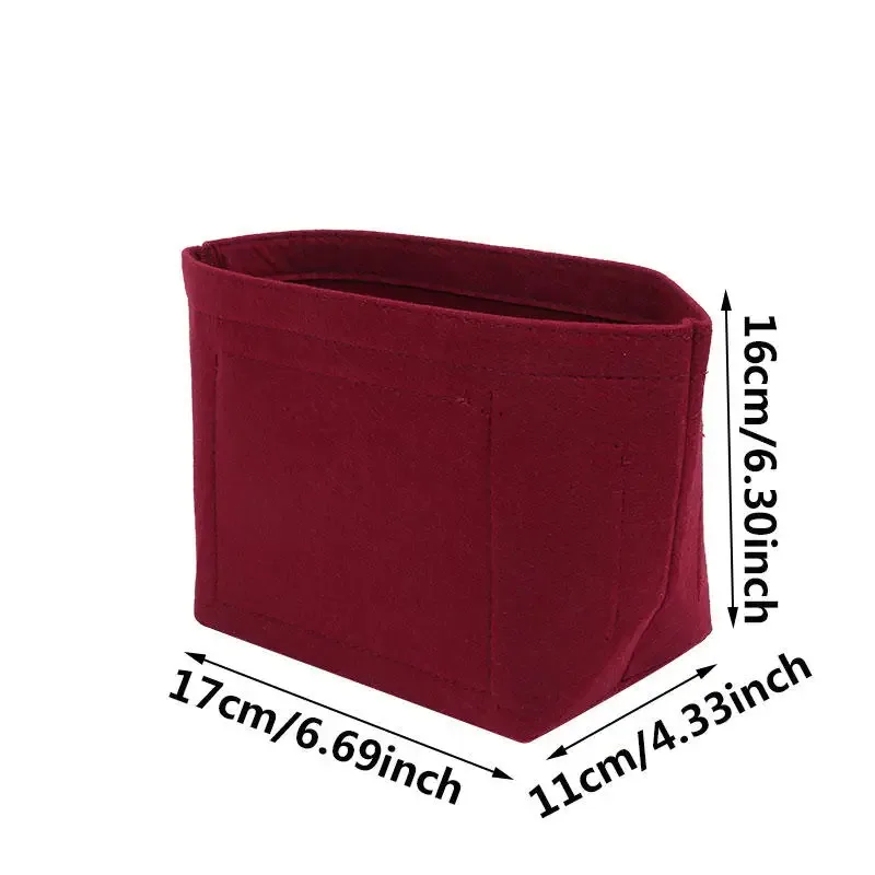 1pc insérer sac sac à main organisateur insérer pour sacs à main, diviseurs d'insertion de sac en feutre avec multi-poches, adapté au sac à dos long/sac seau