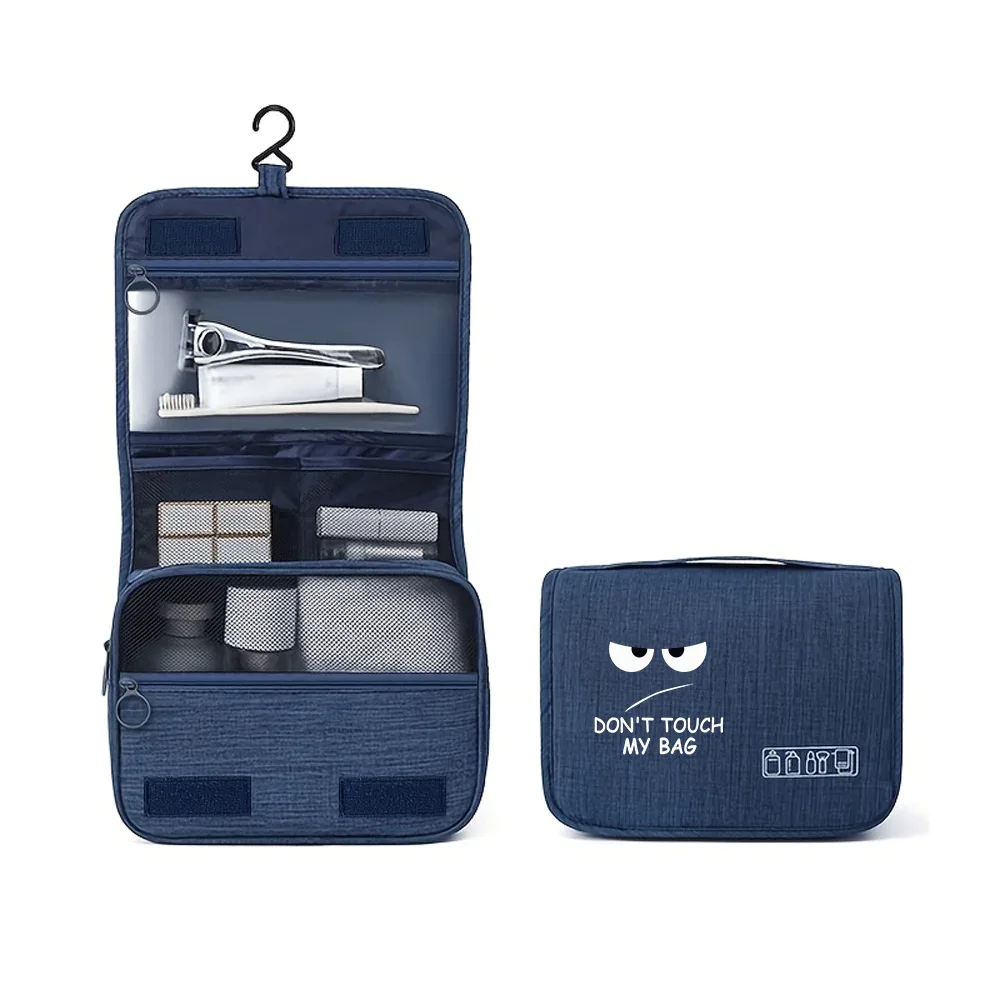 trousse de maquillage portable à motif de dessin animé, unisexe, grande capacité, organiseur de cosmétiques, trousse de toilette suspendue pour femmes et hommes, pour le lavage, le rasage, le maquillage
