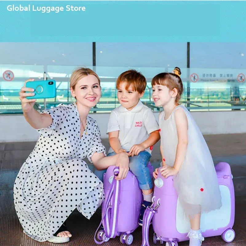 bagage multifonctionnel pour enfants, peut s'asseoir et monter, valise améliorée, essentiel pour voyager avec bébé