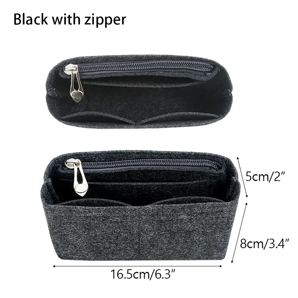 longchamp-mini sac de rangement multi-poches, doublure de sac à main en feutre, sac à main inséré, 1pc