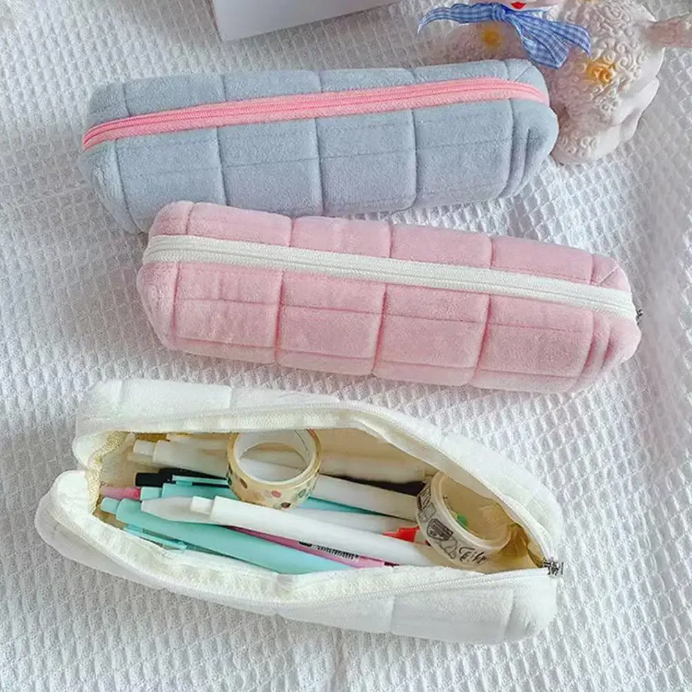 étuis à crayons cosmétiques-sac d'oreiller mignon de style japonais pochette cosmétique multifonctionnelle, sac de rangement de stylos sacs à main de maquillage pour femmes