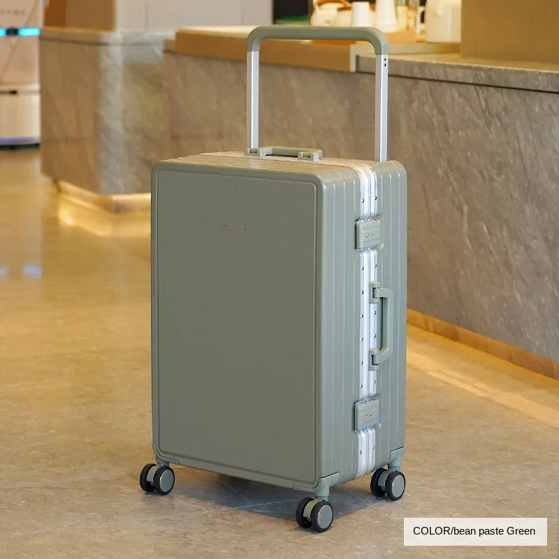 ko-ku ultra léger cadre en aluminium large chariot bagages femme grande capacité valise muet roue universelle mot de passe boîte
