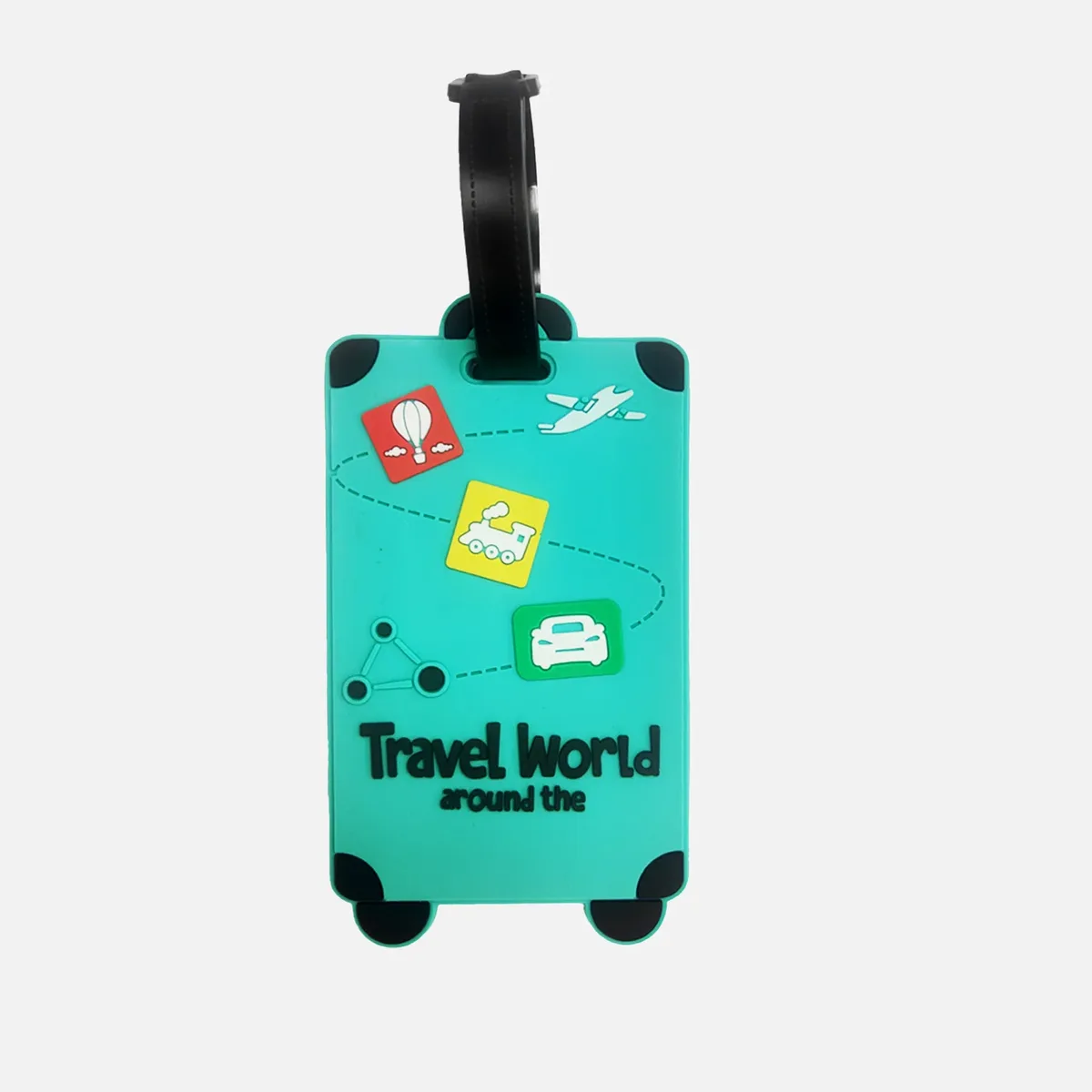nouvelle étiquette de bagage mignonne étiquette de valise nom id adresse étiquette pvc carte d'embarquement étiquettes de voyage étiquettes de bagage accessoires de voyage de vacances