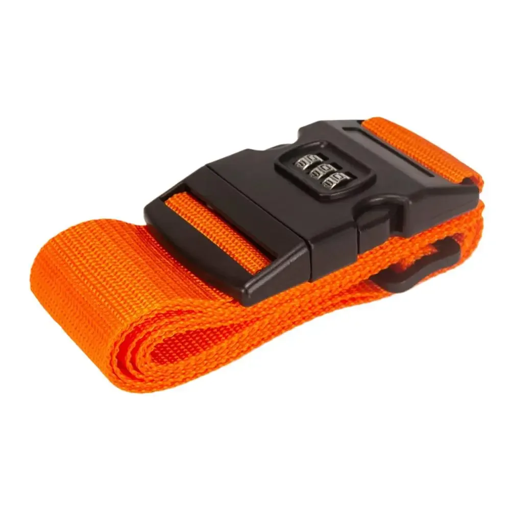 sangle de bagage réglable avec verrouillage sécurisé, ceinture de fixation en nylon durable pour valise, accessoires de voyage