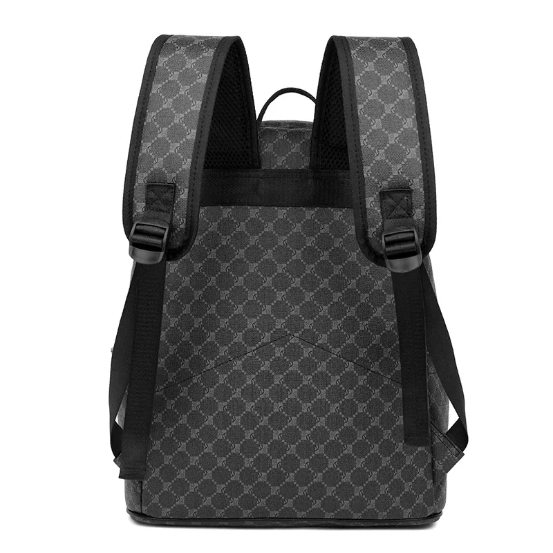 Sacs à dos de luxe pour hommes, sac d'ordinateur de grande capacité de haute qualité, sac à bandoulière étanche en PU, sac d'école de Style Vintage
