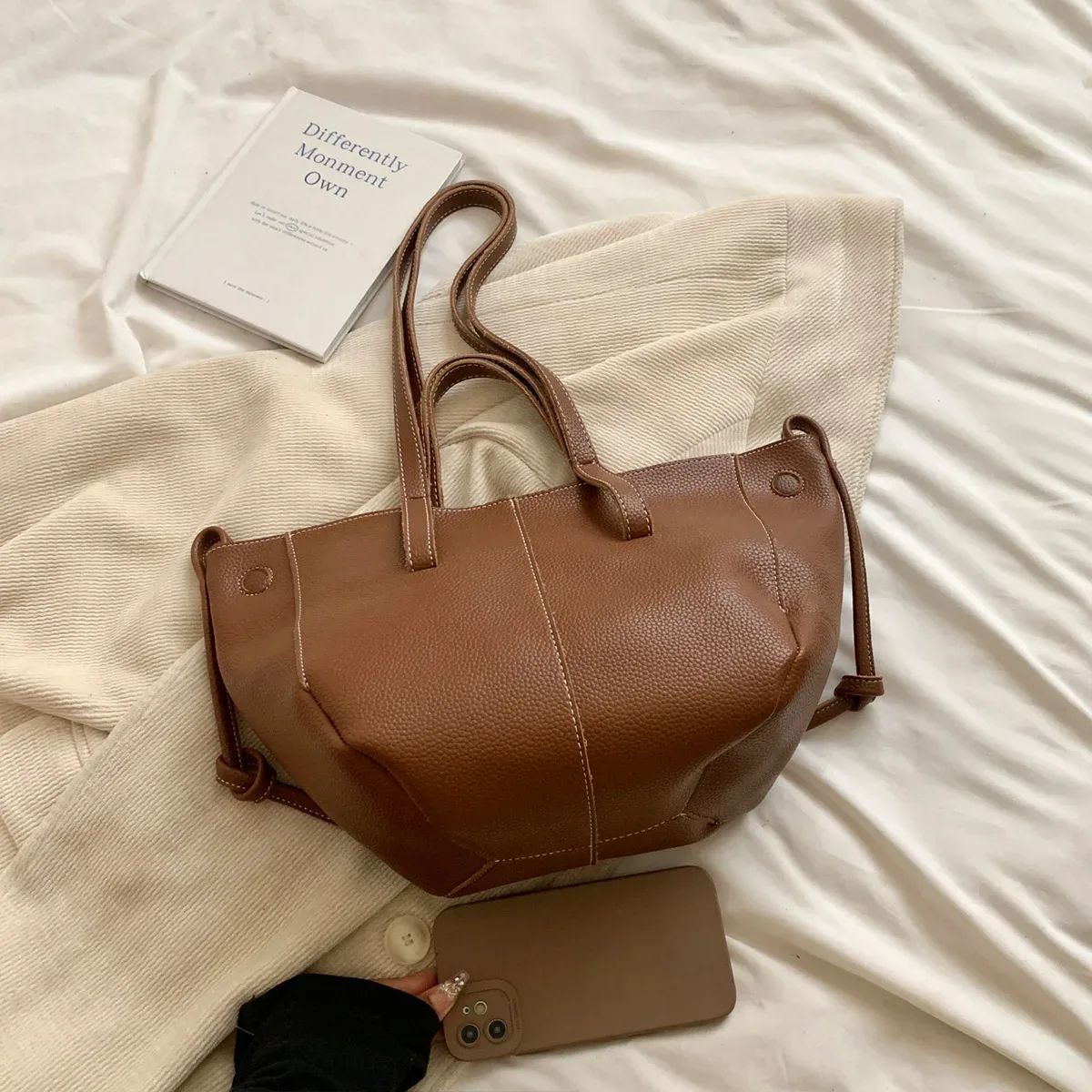 sac à dos grande capacité en cuir pour femme, sac à main de luxe pour le quotidien, sac de shopping, sac de voyage, sac fourre-tout imperméable et tendance