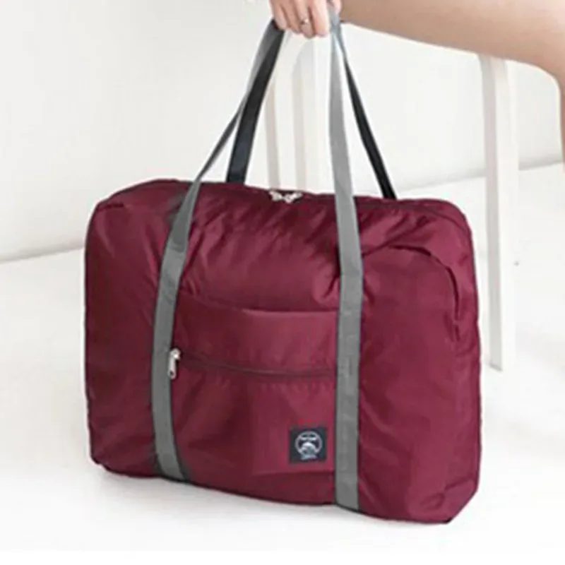 sac de voyage pliable de grande capacité, sac à main avec bandoulière, sac de rangement multifonctionnel anti-poussière