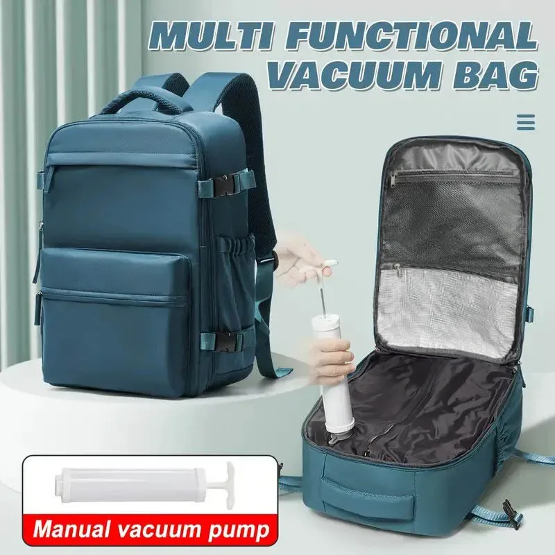 sac à dos de voyage décontracté buylor pour hommes et femmes, résistant à l'eau, adapté aux ordinateurs portables de 16 pouces, compressé sous vide, pour les voyages d'affaires