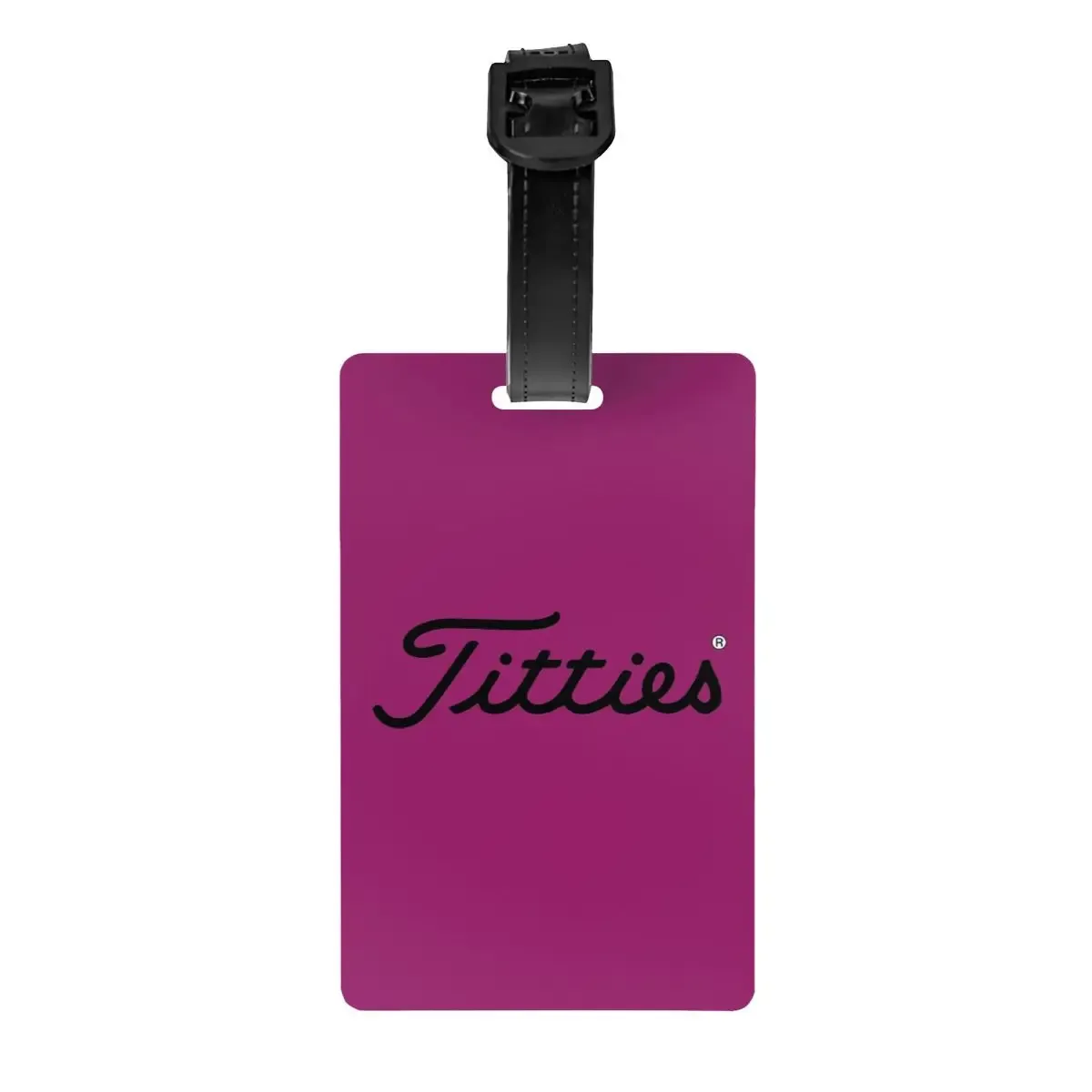 t-titties étiquettes de bagage motif balle de golf, accessoires de valise, porte-étiquette d'identification pour bagages de voyage, nom et adresse