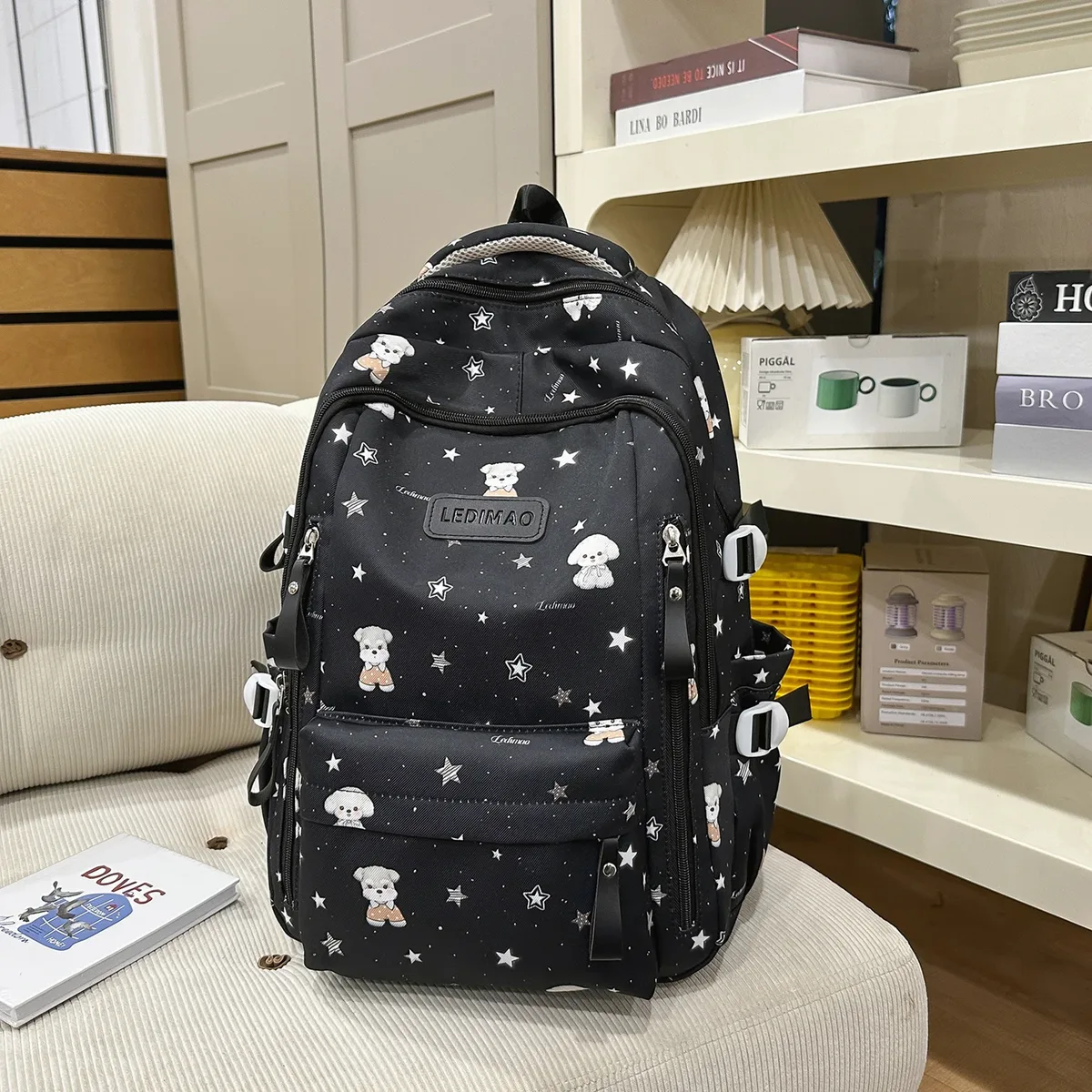sac à dos léger en nylon, peut contenir un ipad, sac à dos mignon pour filles, disponible en quatre couleurs