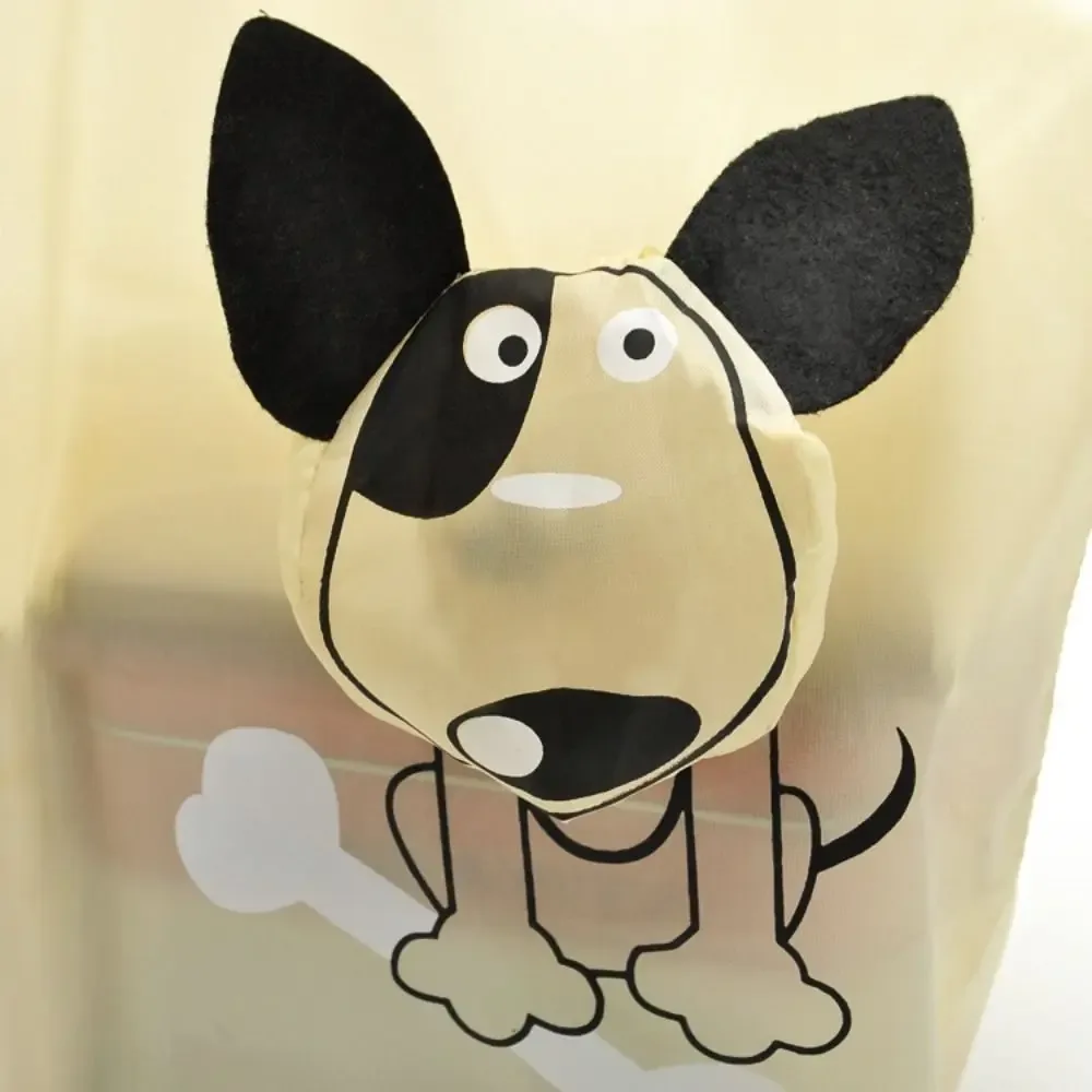 sac fourre-tout portable réutilisable pour chien, sac à soupe, sac de voyage initié, sac à provisions pliable, sacs de rangement, sacs à provisions de dessin animé, nylon