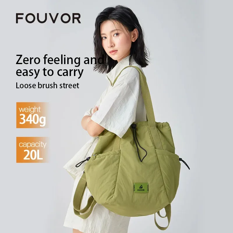sac à dos pour femmes fouvour, tendance, avec cordon de serrage, simple ou double bandoulière, pour l'école, les étudiants, sacs à dos décontractés 3072-02