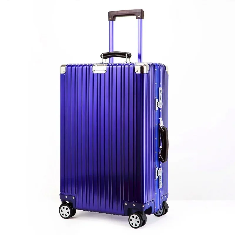 valise rétro en alliage d'aluminium et de magnésium, bagage roulant de haute qualité, boîtier de chariot 20/24/26/29 pouces, sac de voyage d'embarquement à main