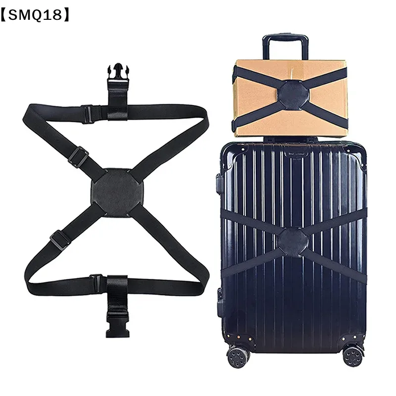 sangle de bagage élastique réglable, bande de fixation pour valise, sangle de fixation de bagages, ceinture de fixation sécurisée antivol pour voyage【smq】