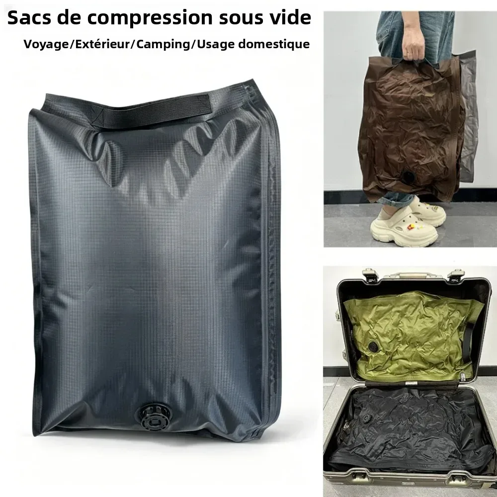 sacs de rangement sous vide pour bagages de voyage, sacs de compression épais et étanches, économiseurs d'espa