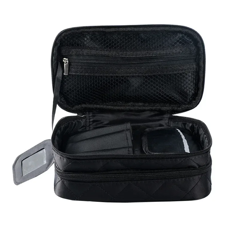 sac à cosmétiques pour femmes, sac de maquillage imperméable à double couche, organisateur d'accessoires de voyage, trousse de toilette multifonction de grande capacité
