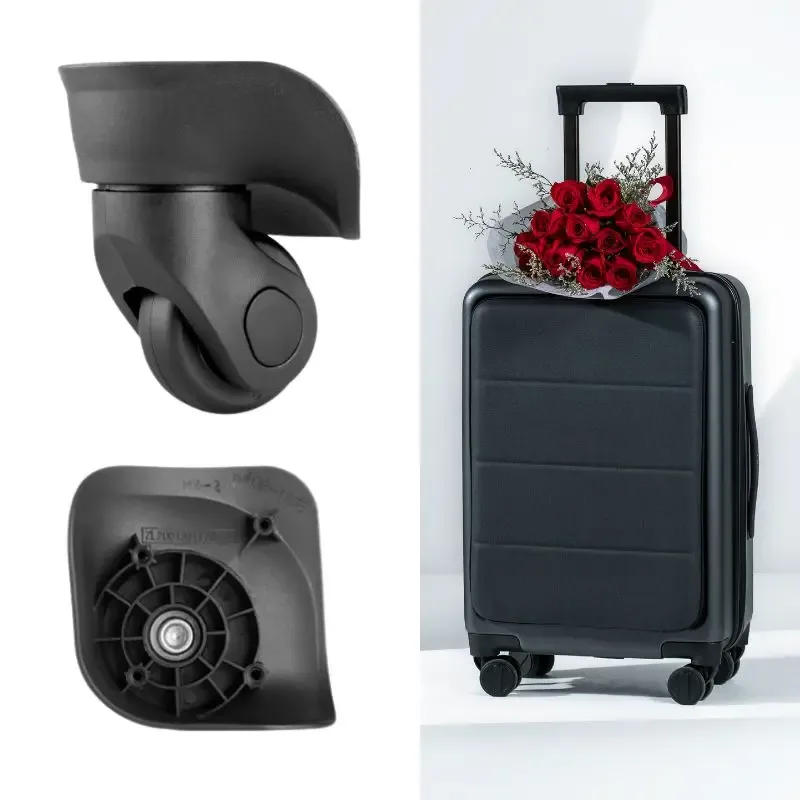 1 paire de roues à bagages de remplacement, réparation d'accessoires de bricolage pour valises de voyage, roue
