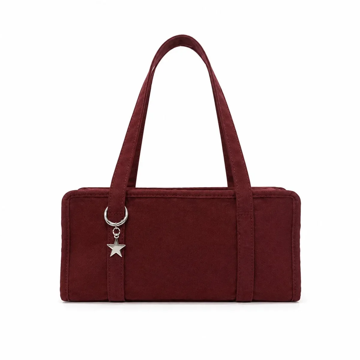 sac à main en nylon à carreaux au design unique, sac à bandoulière créatif avec broderie imprimée, sac sous le bras de grande capacité pour femmes