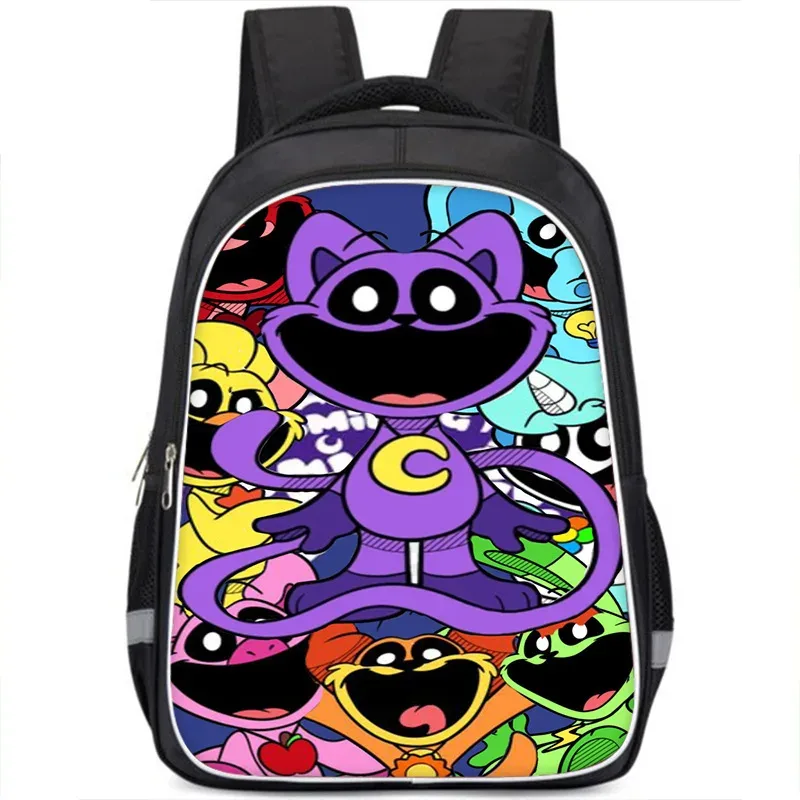 sac à dos smiling critters pour enfants, cartable double couche, cadeau d'anniversaire, sacs d'ordinateur pour étudiants