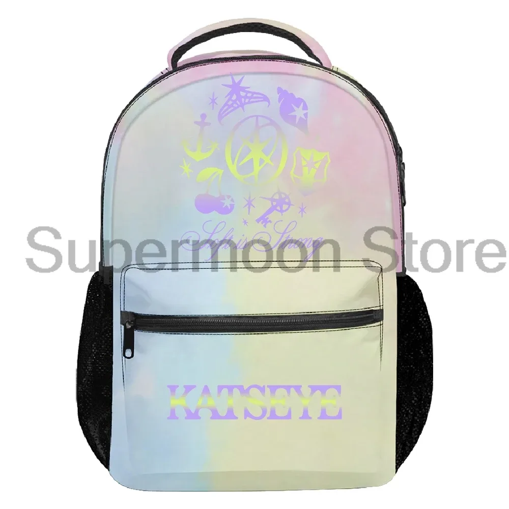 kpop katseye soft is strong sac à dos 2025 beau chaos tour femmes hommes sac à dos sac de voyage décontracté unisexe sac à dos en plein air