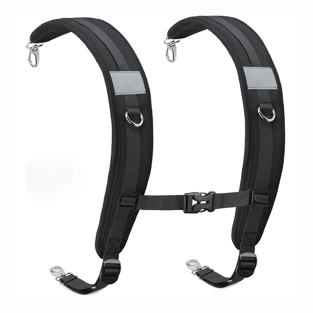 accessoires pour sacs à dos : sangles de remplacement noires en tissu oxford, antichoc, pour sacs à bandoulière, escalade et randonnée