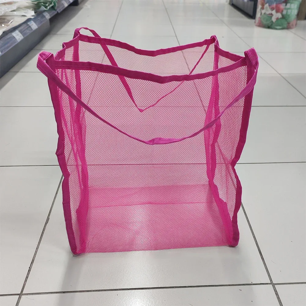 sac de plage en maille portable, léger, respirant, à séchage rapide, sac de voyage pour les sorties à la plage, les activités de plein air, le rangement des serviettes et des jouets