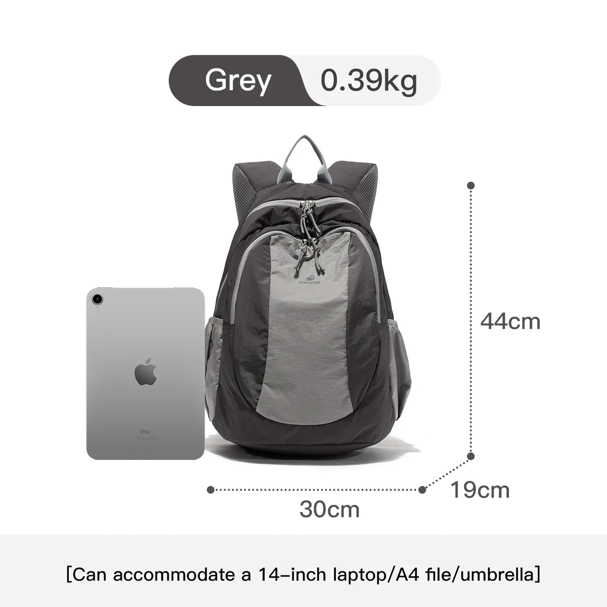 sac à dos polyvalent fouvor pour femme 2026, léger, imperméable, grande capacité, idéal cabine d'avion, color-block 3068-01