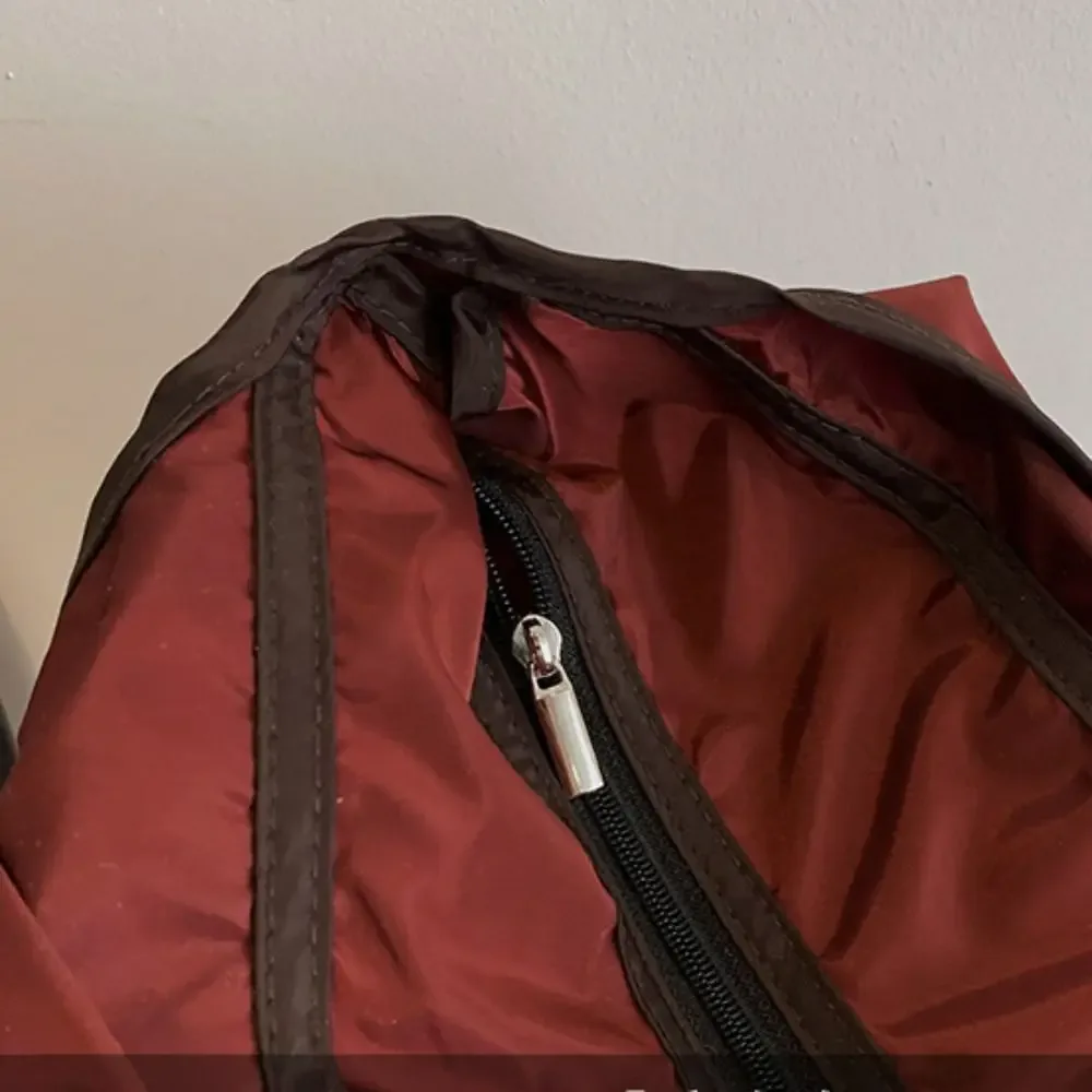 Sac à main pliable ~ Sac de shopping pliable, sac de rangement étanche pour épicerie, grande capacité, sac à bandoulière en nylon, sac fourre-tout pour extérieur