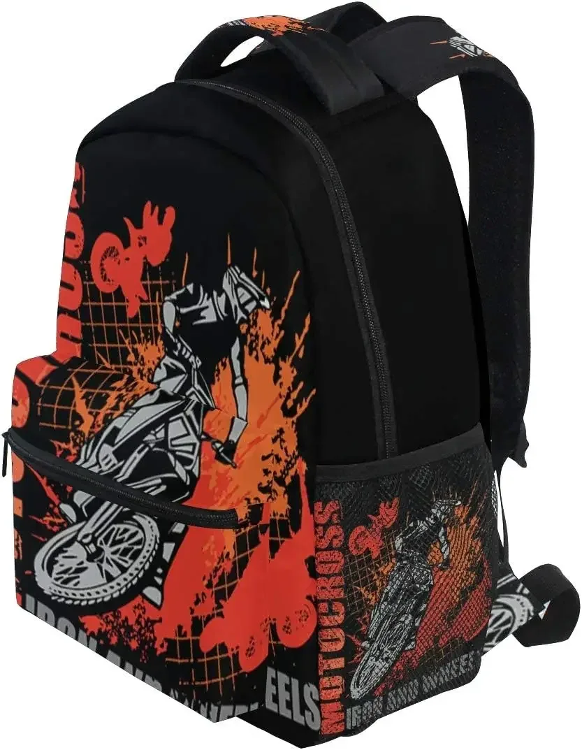 sac à dos de moto, sac d'école pour dirt bike, pour garçons et filles, sacs à dos d'ordinateur, sac de livre, voyage, randonnée, camping, sac de jour